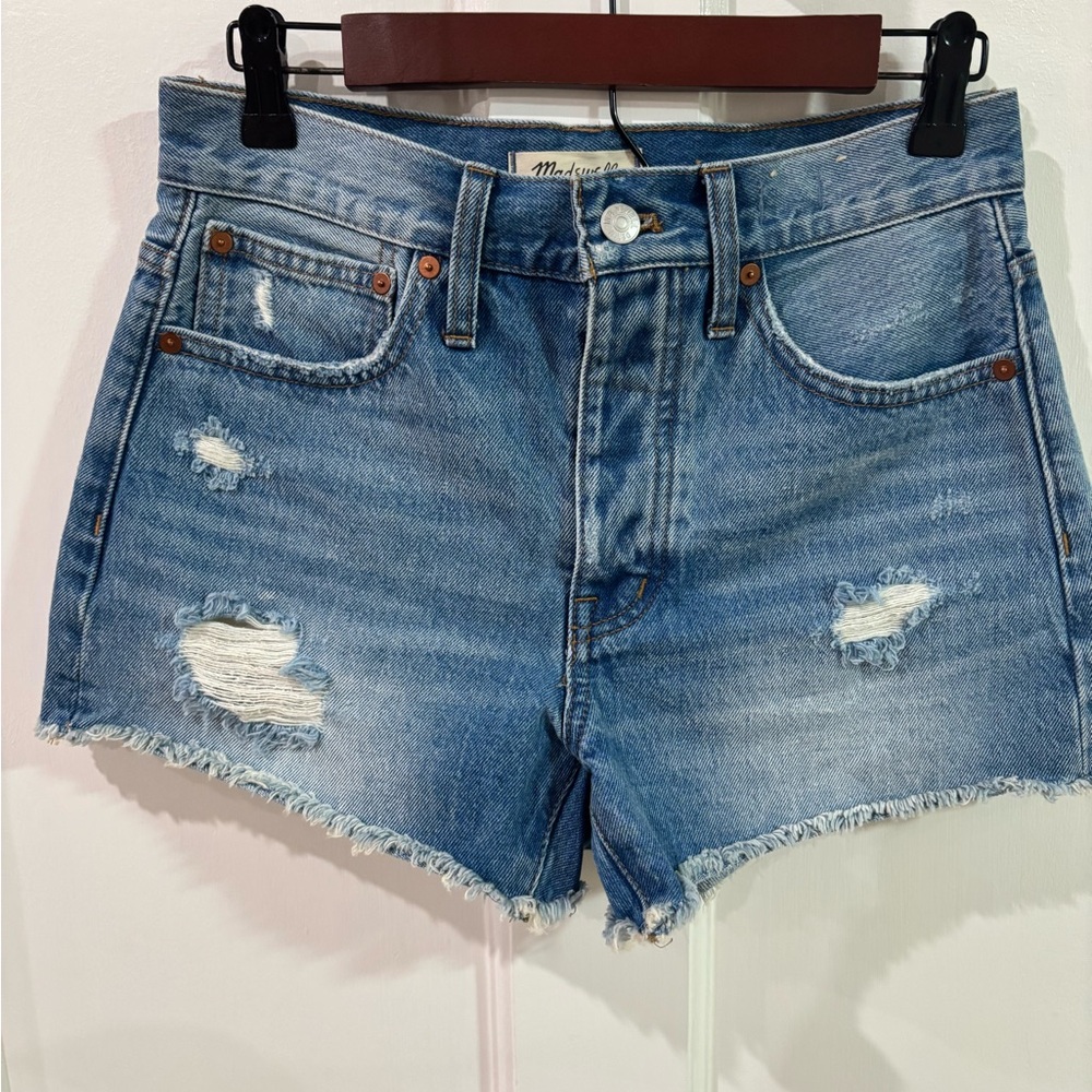 2 for $25 🦋 Madewell Classic Blue Distressed Jean Shorts